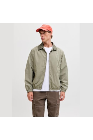 Jack & Jones Baxter Contrast Collar Erkek Yeşil Ceket 12289181-vtr