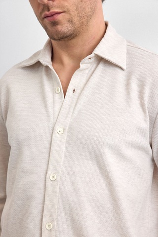 Back & Bond Erkek Gömlek B35w22011 114 Bej Bej