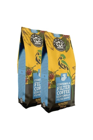 Oze Guatemala Filtre Kahve 2 x 250 G Makine Kağıt Filtre Metal Filtre