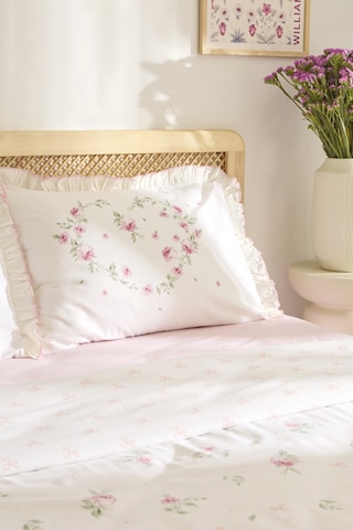 Kaşmir Home Pure Lov %100 Pamuk Çift Kişilik Nevresim Takımı Rose Rose