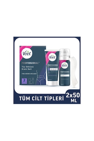 Professional Bikini Tüy Dökücü Krem + Yüz Ağda Bandı 20 Li + Mucizevi Yağ Seti