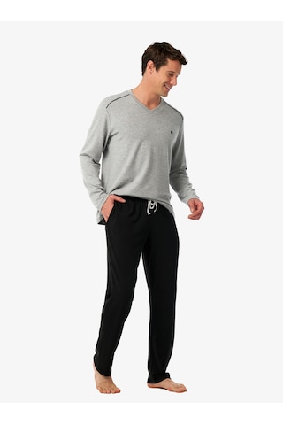 Blackspade Erkek Termal Pijama Takımı 40986 - Gri Melanj