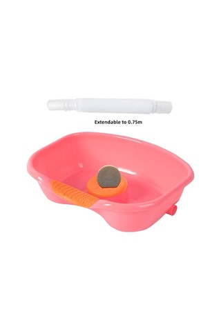 Besthome1 Yatağa Uygun Şampuan Tutarak Kuru Şampuanlama Tutanak, Yaşlı/hasta Bakımı, Postpartum Kadınlar İçin Konforlu, Taşınab Pembe