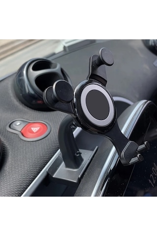Xuweiwei Mercedes Smart Fortwo Forfour 453 Araba Telefon Tutucu Gravity 453 Mobil Telefon Tutacağı Dönebilen Kol Abs Malzeme Gösterge Paneli Montajı