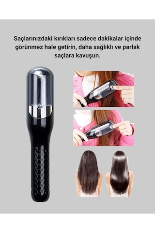 Rh-6668 - 844 - Şarjlı Tnabilir Otomatik Saç Düzeltici Elektrikli Saç - Glblseme - Kesme Makinesi