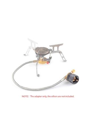 Yaleker Kamp Stovu Gaz Tankı Adaptörü, Mapp-coleman Lindal Valf Dönüştürücü, Alüminyum Ve Bakır, Leakproof, Otomatik Kapatma, 34g Gümüş