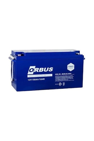 Orbus 12 Volt 150 Amper Deep Cycle Karbon Jel Akü Derin Döngü