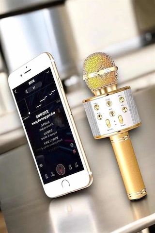 Mey İthalat Şarjlı Ve Uzun Pil Ömürlü Karaoke Mikrofon Usb Bellek Destekli, Profesyonel Ses