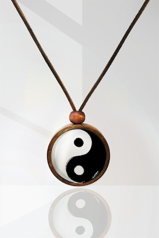 Yin Yang Ahşap Kolye N11.43319 Sarı Yin Yang Ahşap Kolye N11.43319 Sarı