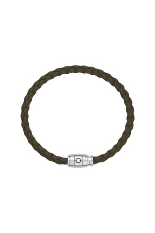 Montblanc Medium Soft Haki Deri Bileklik 136004 Haki