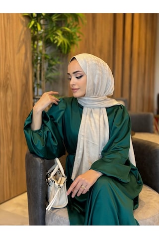 Elb003 Biye Kemerli Saten Elbise 001