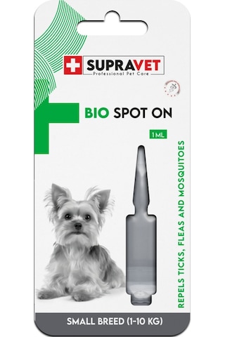 Supravet Küçük Irk Köpek Deri Vetüy Bakım Ense Yağı Bit Pire Kene
