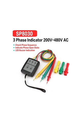 3 Fazlı Alternatif Akım Faz Ölçer Taşınabilir Faz Sırası Test