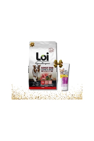 Loi Yetişkin Kuzu Etli Ve Pirinçli Köpek Maması 3 Kg