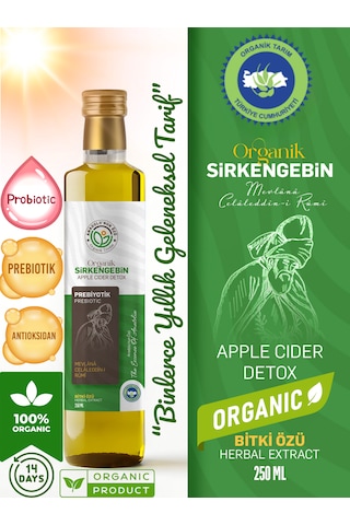 Sirkengebin Geleneksel Karışım 500 Ml Doğal Katkısız Soğuk Sıkım Elma Sirkesi Bazlı