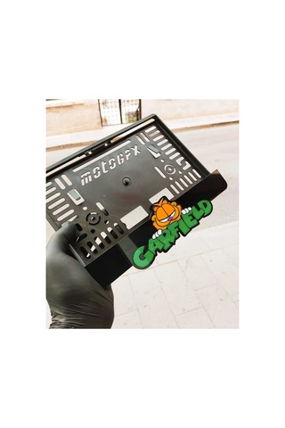 Motorsiklet Plakalık Garfıeld Lazer Kesim Pleksi - 634872671