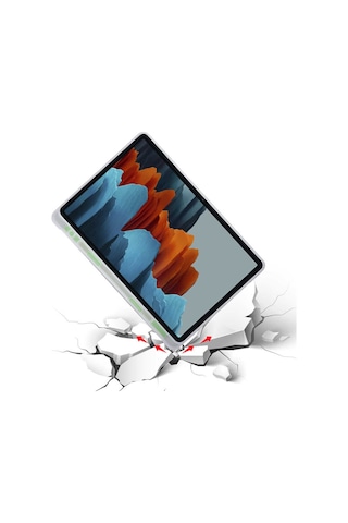 Galaxy Tab S7 T870 Kılıf Uyumlu Zore Tri Folding Kalem Bölmeli Standlı Kılıf-koyu Yeşil Tablet Kılıfı