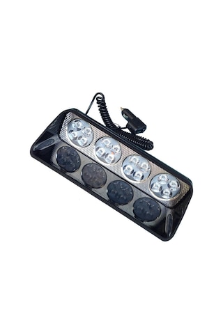 Cam İçi Çakar Lamba Uzaktan Kumandalı 16 Led 24W 12V Kırmızı-Mavi