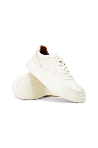 Deery Erkek Hakiki Deri Beyaz Sneaker Ayakkabı - 04601mbyze01