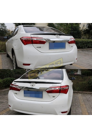 Toyota Corolla Uyumlu Bagaj Üstü Piano Black Spoiler 2013-2017