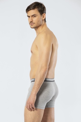Cacharel Erkek Uzun Paçali 3'lü Boxer 1338/siyah-gri-antrasit Çok Renkli