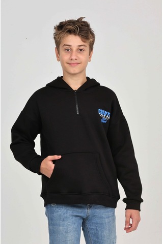 Toontoy Kids Toontoy Erkek Çocuk Create Baskılı Sweatshirt Siyah