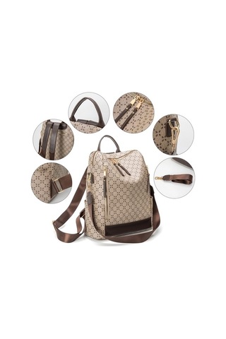 Tongxida 1 Arada Kadın Omuz Ve Sırt Çantası Bej - Kahverengi G71 Model Bej - Kahverengi