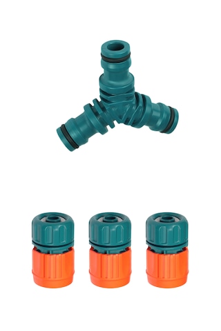 3lü Jaklı Hortum Bağlantı Kiti 1/2" Yarım Parmak
