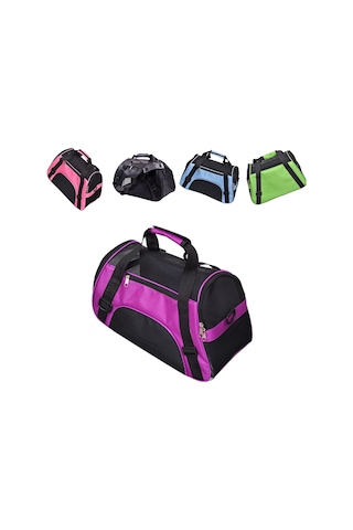 Samdoo Kedi Köpek Taşıma Çantası Mor S:透气 Mesh, Su Geçirmez Oxford Kumaş, Ayarlanabilir Askı Ve El Kemer, Seyahat İçin Uygun