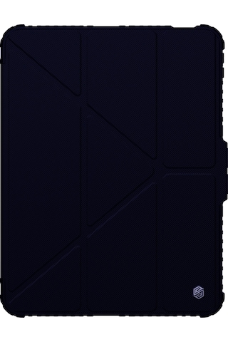 Nillkin Apple Uyumlu iPad Air 13 2024 Standlı Bumper Smart Cover Tablet Kılıf Lacivert Kapaklı Kılıf
