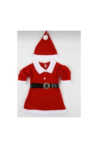 Pembecin Noel Kız Yılbaşı Kostümü Kırmızı