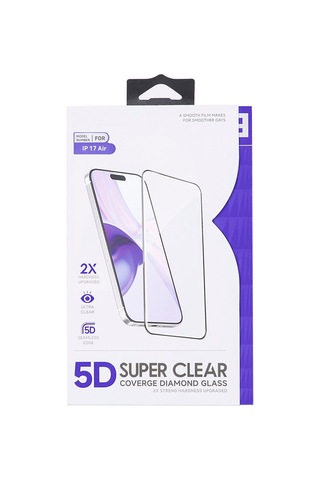Bloominbag 5d Full Cover Temperli Cam Apple Uyumlu iPhone 17 Air Ekran Koruyucu