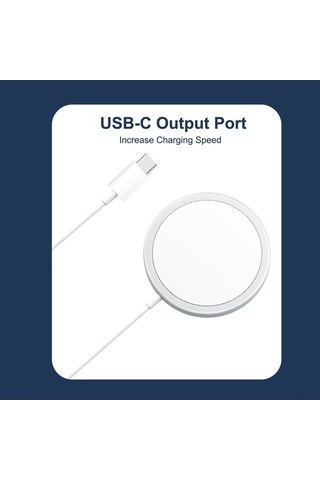 Sandwich 15w Hızlı Manyetik Kablosuz Şarj, 5g Engelleme, Usb-c, Gümüş, Taşınabilir Güvenlik