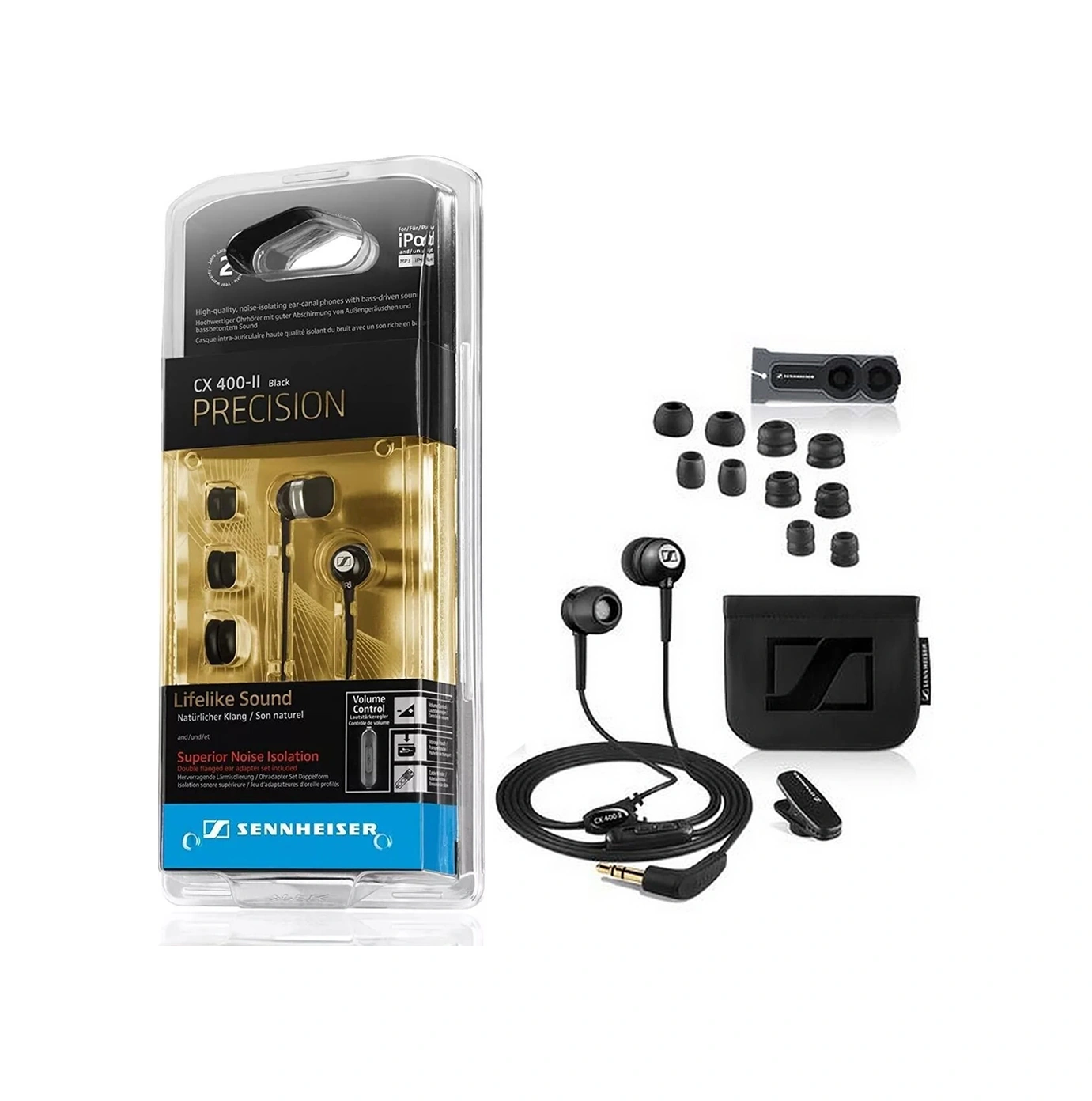 Sennheiser Cx 400-ıı Precision Kulaklıklar - Derin Bas Yepyeni Gürültü Önleyici Kulaklık Müzik Spor Koşu Kulaklığı