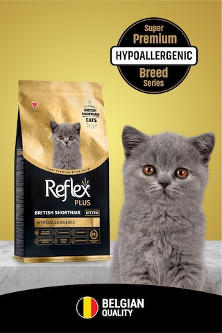 Reflex Plus British Shorthair Hipoalerjenik Yavru Kedi Maması 1,5 Kg