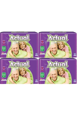 Actual Yetişkin Hasta Bezi Bel Bantlı Xl - Extra Large 120 Adet