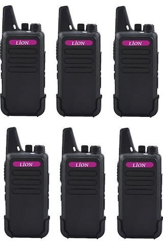 Lion Pmr 446 Türkçe Konuşan Altılı El Telsizi 6'lı