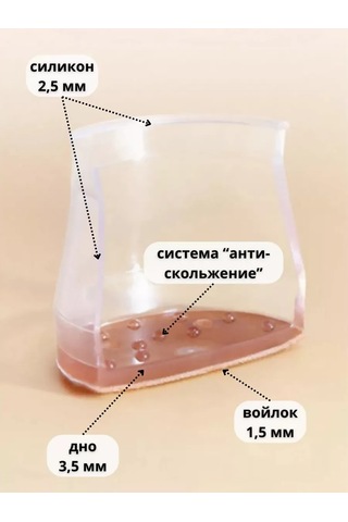 Domsadmarket Sırtlıkla Mobilya Ayakları İçin Silikon Koruyucu Pedler 16 Adet 203179298 Beyaz