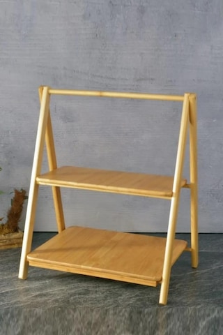 Digithome Bambu 2 Katlı Çok Amaçlı Standlı Organizer Servis Ve Sunumluk Kahverengi Thn76065 C1-1-18