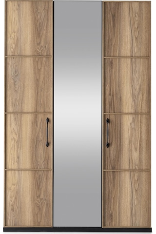 Beyoğlu Modern 3 Kapaklı Çekmeceli Elbise Dolabı Gardrop 130cm