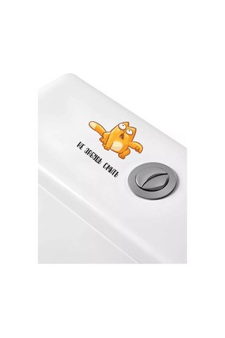 Sticker Home Simon Kedisi Dekoratif Tuvalet Çıkartması 209932927 Siyah