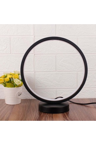 Geeksen Küçük Yuvarlak Mutfak Odası Gece Lambası Siyah 3 Renkli Aydınlatma Seviyeleri Ayarlanabilir Ev Aletleri Siyah