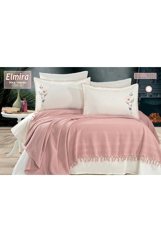 Capital Home Çift Kişilik Pike Takımı Pudra