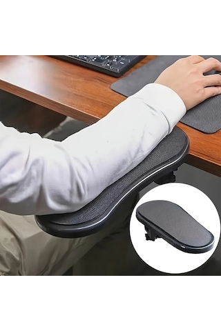 Elmpaly Black Ergonomik Masa Kol Destegi Ayarlanabilir Kaymaz Taban Oyun Ofis Ev Icin Agir Hizmet Uzanti Agirlik Kolu Bilek Ve Kol Yorgunlugunu Azaltir Klavye Fare Bilgisayar Uyumlu Uzun Calisma Ve Oyun Kullanim Icin
