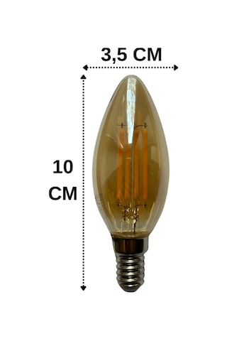 Sylvania 4,5w 37w 2500k Sarı Işık E14 Duylu Eski Tip Görünümlü Led Ampul 10 Adet