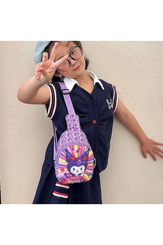 Kuromi Kız Çocuk Çapraz Askılı Çanta Kurum 418883813 Violet