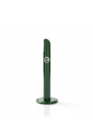 Kule Oval Tabanlı Küllük K-107 Dış Mekan Metal Sigara Küllüğü Hey Çelik