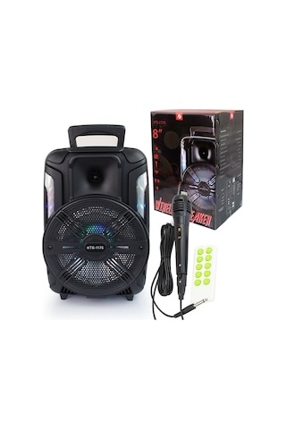 Kts-1175 Mikrofonlu Ledli Bluetooth Hoparlör Usb-tf-fm-bluetooth