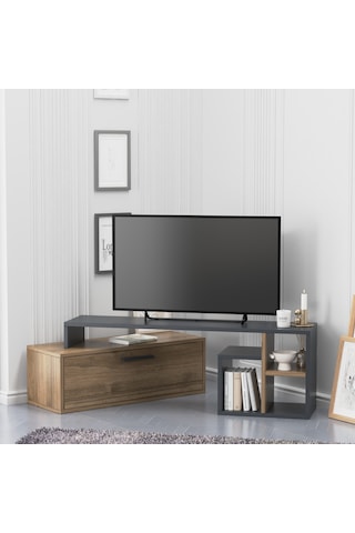 Lagomood Karamael Tv Standı Antrasit Ceviz
