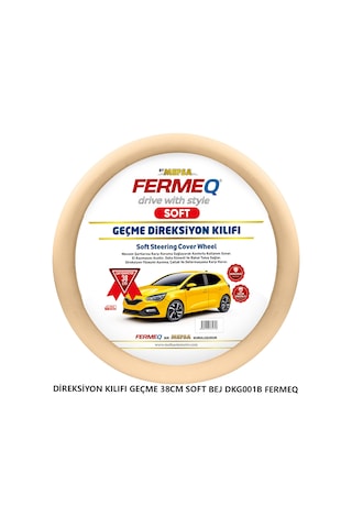 Direksiyon Kılıfı Geçme 38cm Soft Bej Dkg001b Fermeq